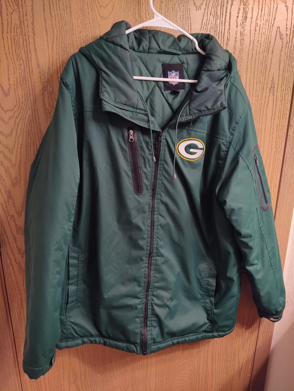 NFL Green Packable Hooded Team Jacket
